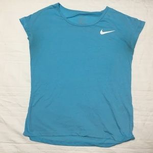 Nike Blue Workout Short Sleeve Tee